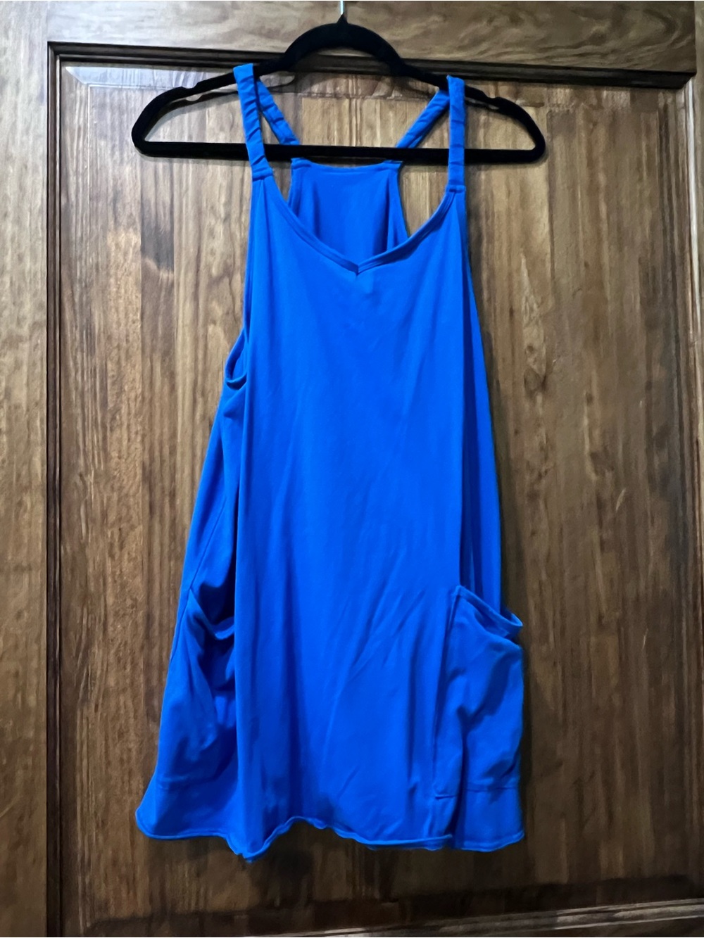 Amazon Women's Royal Blue Pocket Tank Dress